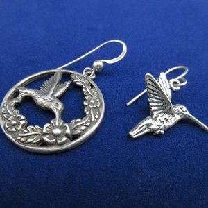 Sterling hummingbird earrings